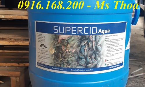 SUPERCID AQUA - Acid hữu cơ giúp giảm pH đường ruột tôm