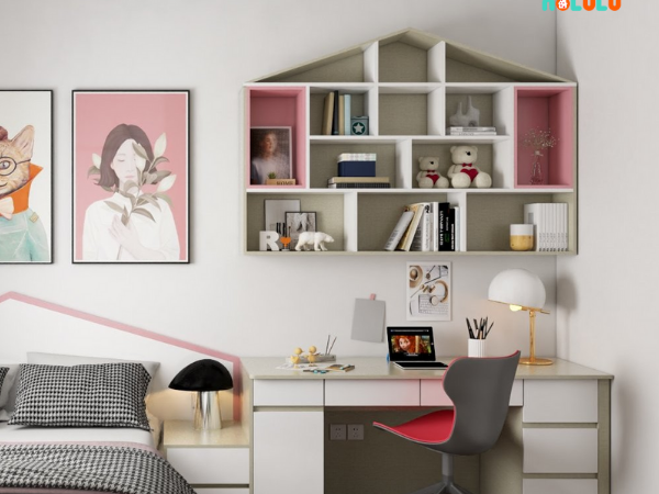 Thiết kế nội thất phòng ngủ bé gái hiện đại Nolulu - BG002