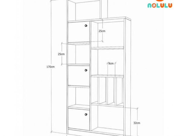 Tủ trang trí phòng khách Nolulu - TPK005